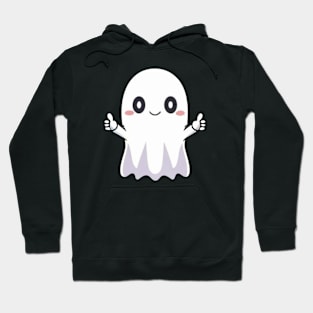 Cute Ghost with thumbs up Hoodie